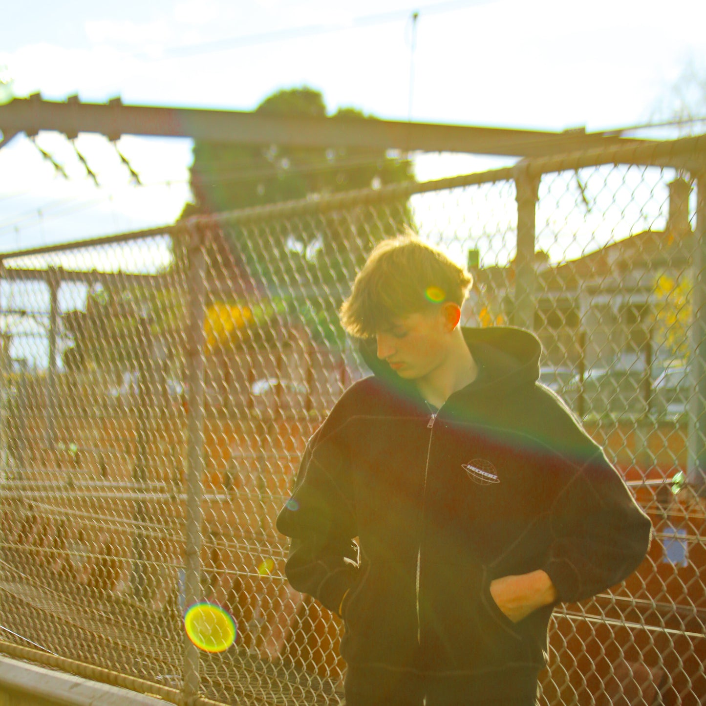 Contrast Zip Up