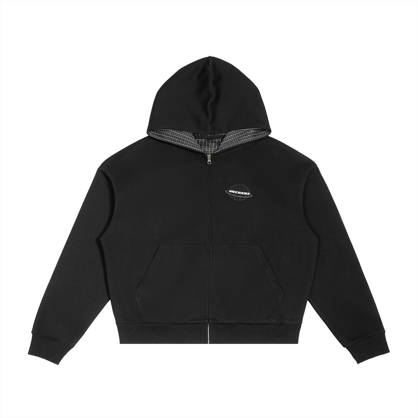 Boxy Zip-Up Hoodie