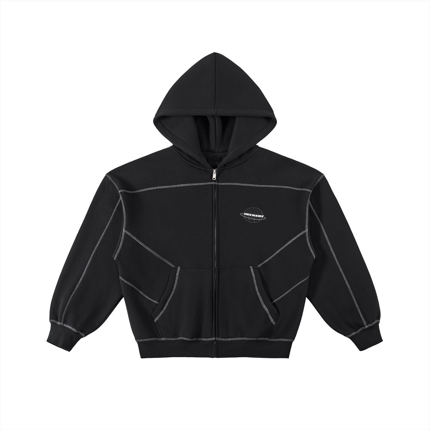Contrast Zip Up
