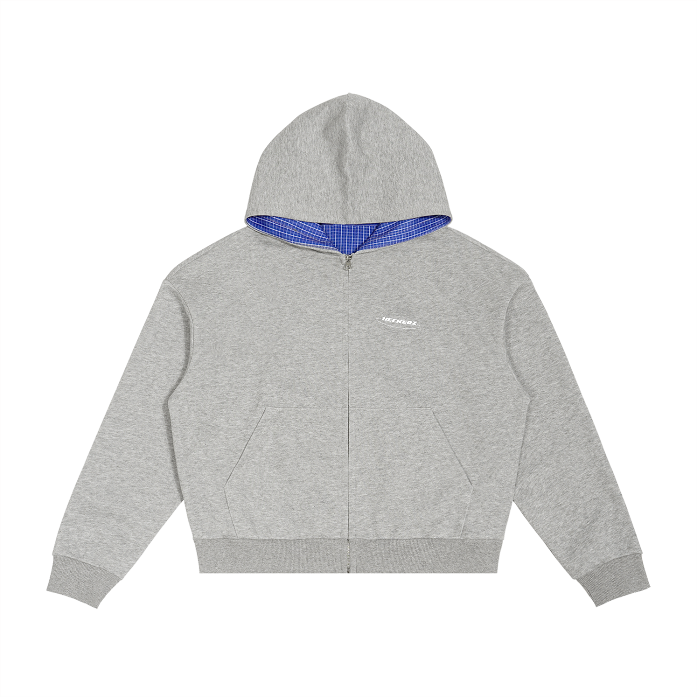 Boxy Zip-Up Hoodie